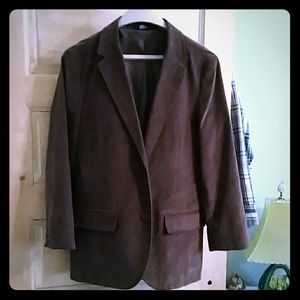 Simulated suede sportcoat